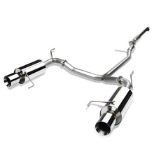 Load image into Gallery viewer, 98-02 Honda Accord V6 Dual Rolled Tip Catback Exhaust Stainless Steel
