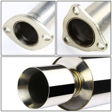 Load image into Gallery viewer, 98-02 Honda Accord V6 Dual Rolled Tip Catback Exhaust Stainless Steel