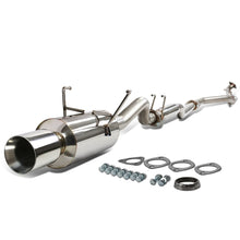 Load image into Gallery viewer, 2001-2005 Honda Civic Catback Exhaust Single Rolled Tip Stainless Steel