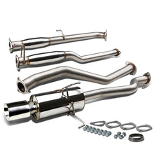 Load image into Gallery viewer, 2001-2005 Honda Civic Catback Exhaust Single Rolled Tip Stainless Steel