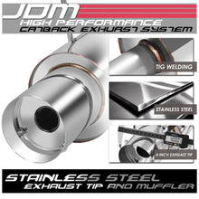 Load image into Gallery viewer, 01-05 Honda Civic EX Catback Exhaust Single Tip Stainless Steel