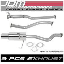 Load image into Gallery viewer, 01-05 Honda Civic EX Catback Exhaust Single Tip Stainless Steel