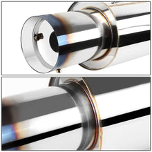 Load image into Gallery viewer, 2001-2005 Honda Civic Single Burnt Tip Catback Exhaust Stainless Steel
