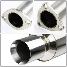 Load image into Gallery viewer, 01-05 Honda Civic EX Single Rolled Tip Catback Exhaust - Stainless Steel