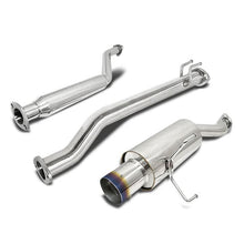 Load image into Gallery viewer, 02-05 Honda Civic SI Single Burnt Tip Catback Exhaust - Stainless Steel