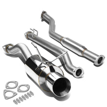 Load image into Gallery viewer, 02-05 Honda Civic SI Single Rolled Tip Catback Exhaust Stainless Steel