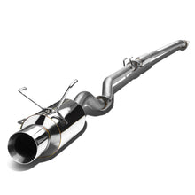 Load image into Gallery viewer, 02-05 Honda Civic SI Single Rolled Tip Catback Exhaust Stainless Steel