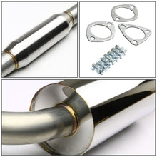 Load image into Gallery viewer, 02-05 Honda Civic SI Single Rolled Tip Catback Exhaust Stainless Steel