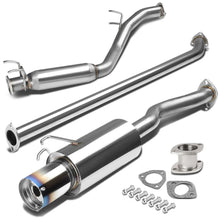 Load image into Gallery viewer, 06-08 Honda Civic EX Catback Exhaust Single Burnt Tip Stainless Steel