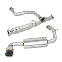 Load image into Gallery viewer, 88-91 Honda Civic Single Burnt Tip Catback Exhaust Stainless Steel
