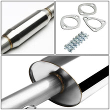 Load image into Gallery viewer, 1988-1991 Honda Civic Single Rolled Tip Catback Exhaust Stainless Steel