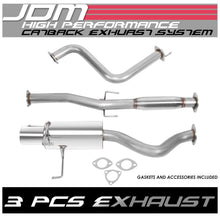 Load image into Gallery viewer, 93-97 Honda Del Sol Single Tip Catback Exhaust Stainless Steel