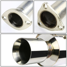 Load image into Gallery viewer, 1993-1997 Honda Del Sol Single Rolled Tip Catback Exhaust - Stainless Steel