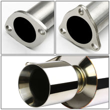 Load image into Gallery viewer, 92-96 Honda Prelude Catback Exhaust Single Rolled Tip Stainless Steel