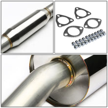 Load image into Gallery viewer, 1997-2001 Honda Prelude Single Rolled Tip Catback Exhaust - Stainless Steel