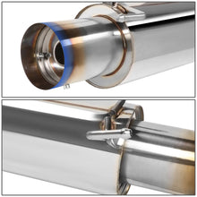 Load image into Gallery viewer, 2001-2005 Lexus IS300 Catback Exhaust Single Burnt Tip Stainless Steel