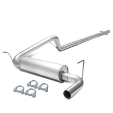 Load image into Gallery viewer, 2007-2011 Jeep Wrangler 4DR Single Tip Catback Exhaust - Stainless Steel