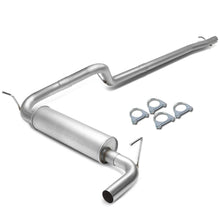 Load image into Gallery viewer, 2007-2011 Jeep Wrangler 4DR Single Tip Catback Exhaust - Stainless Steel