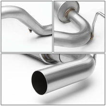 Load image into Gallery viewer, 2007-2011 Jeep Wrangler 4DR Single Tip Catback Exhaust - Stainless Steel