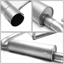 Load image into Gallery viewer, 2007-2011 Jeep Wrangler 4DR Single Tip Catback Exhaust - Stainless Steel