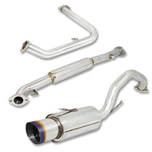 Load image into Gallery viewer, 00-05 Mitsubishi Eclipse Single Burnt Tip Catback Exhaust Stainless Steel
