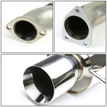 Load image into Gallery viewer, 2000-2005 Mitsubishi Eclipse Single Rolled Tip Catback Exhaust Stainless Steel