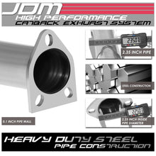 Load image into Gallery viewer, 1995-1999 Mitsubishi Eclipse Non Turbo Catback Exhaust Stainless Steel