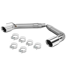 Load image into Gallery viewer, 10-15 Chevrolet Camaro Dual Rolled Tip Axleback Exhaust Stainless Steel