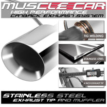 Load image into Gallery viewer, 2011-2014 Ford Mustang 5.0L Axleback Exhaust Dual Rolled Tip Stainless Steel