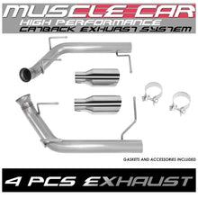 Load image into Gallery viewer, 2011-2014 Ford Mustang 5.0L Axleback Exhaust Dual Rolled Tip Stainless Steel