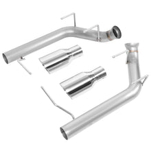 Load image into Gallery viewer, 2011-2014 Ford Mustang 5.0L Axleback Exhaust Dual Rolled Tip Stainless Steel