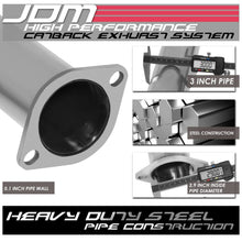 Load image into Gallery viewer, 95-98 Nissan 240SX Single Tip Catback Exhaust - Stainless Steel