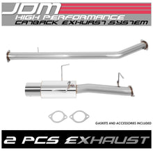 Load image into Gallery viewer, 95-98 Nissan 240SX Single Tip Catback Exhaust - Stainless Steel