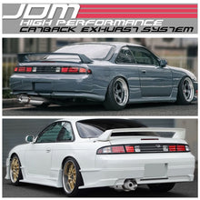 Load image into Gallery viewer, 95-98 Nissan 240SX Single Tip Catback Exhaust - Stainless Steel