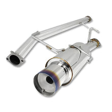Load image into Gallery viewer, 95-98 Nissan 240SX S15 Catback Exhaust Single Burnt Tip Stainless Steel