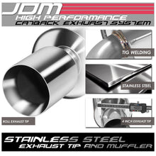 Load image into Gallery viewer, 05-10 Scion tC Single Rolled Tip Catback Exhaust Stainless Steel
