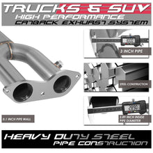 Load image into Gallery viewer, 96-99 Chevrolet Tahoe Yukon 5.7L Catback Exhaust System Stainless Steel