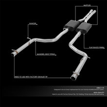 Load image into Gallery viewer, 2009-2014 Dodge Challenger 5.7L Catback Exhaust System Aluminized Steel