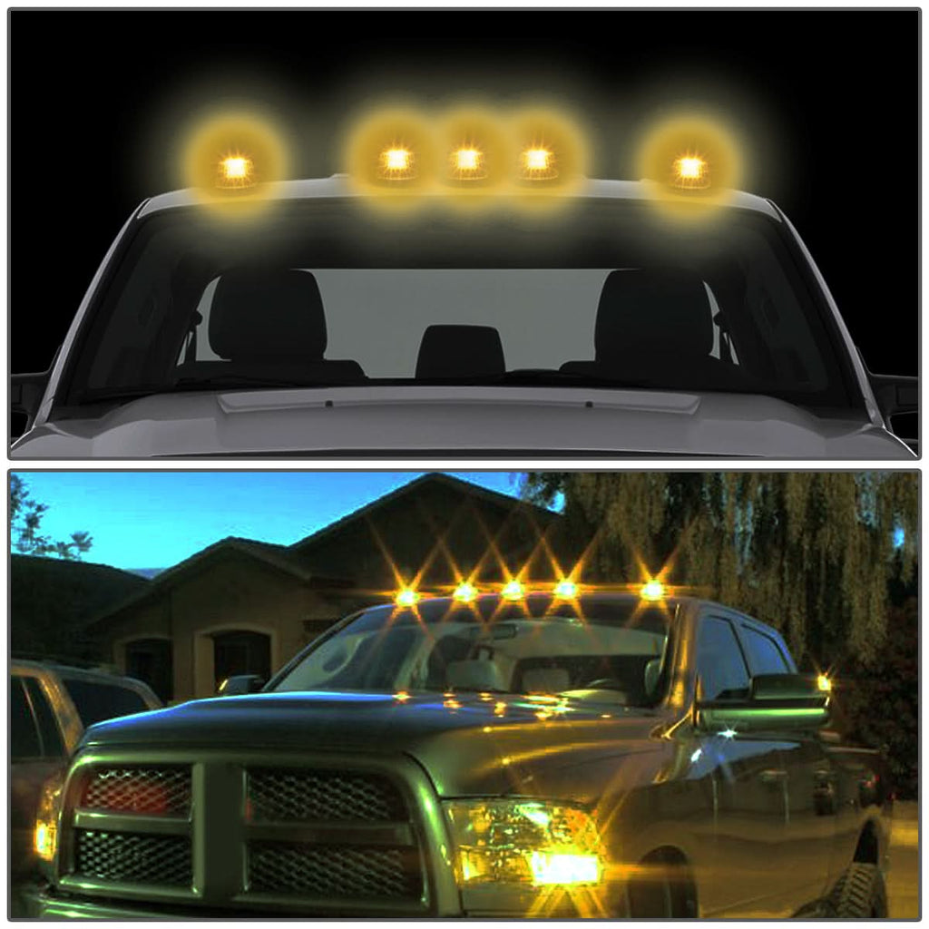 94-98 Dodge Ram 2500/3500 Cab Light - Chrome Housing Amber LED