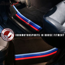Load image into Gallery viewer, Car Floor Mat for 2005-2010 BMW E60 5 Series Black M Stripe 4PC Nylon