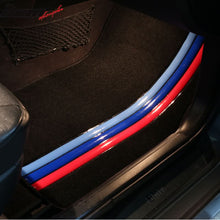 Load image into Gallery viewer, Car Floor Mat for 2005-2010 BMW E60 5 Series Black M Stripe 4PC Nylon