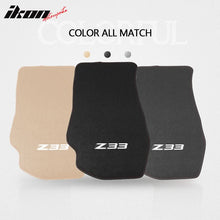 Load image into Gallery viewer, Car Floor Mat for 2003-2009 Nissan 350Z Black Z33 Logo 2PC Nylon