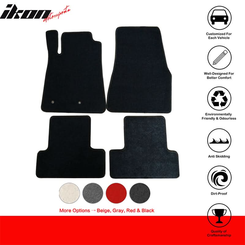2005-2009 Ford Mustang Car Mats Carpet 4PC Nylon