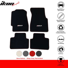 Load image into Gallery viewer, Car Floor Mat for 1992-95 Honda Civic Black Logo Red Stitch 4PC Nylon