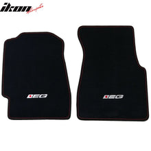 Load image into Gallery viewer, Car Floor Mat for 1992-95 Honda Civic Black Logo Red Stitch 4PC Nylon