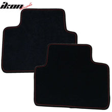 Load image into Gallery viewer, Car Floor Mat for 1992-95 Honda Civic Black Logo Red Stitch 4PC Nylon