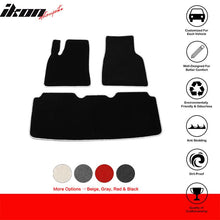 Load image into Gallery viewer, 2012-2019 Tesla Model S Latex Floor Mats All Weather Carpet Black