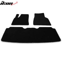 Load image into Gallery viewer, 2012-2019 Tesla Model S Latex Floor Mats All Weather Carpet Black
