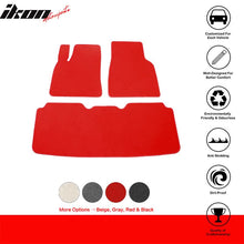 Load image into Gallery viewer, 2012-2019 Tesla Model S Latex Floor Mats All Weather Carpet Black