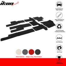Load image into Gallery viewer, 2022-2025 Kia Carnival 8-Seat Black Front Rear Floor Mats Nylon 6PCS